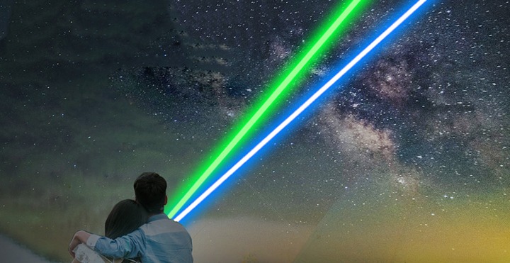 laser verde per astronomia